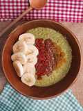 Bubur Oat Matcha