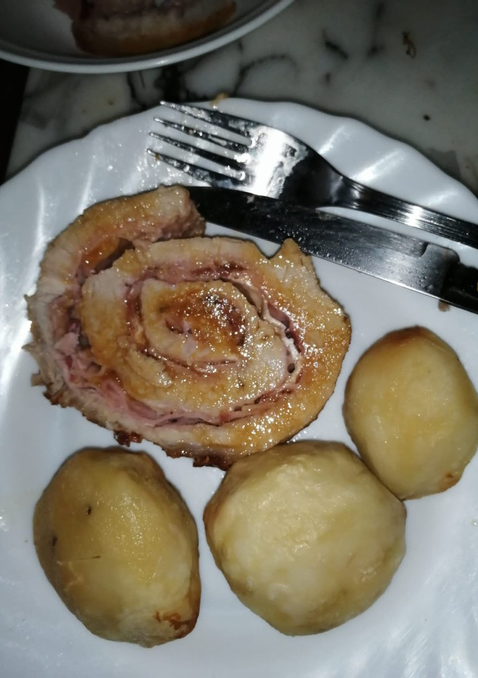 Una foto de Lomo relleno de jamón y queso
