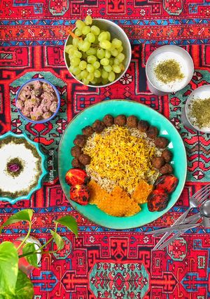 عکسی از دستور سماق پلو