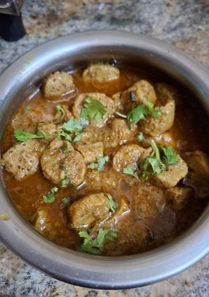 A picture of Soyachunks masala.