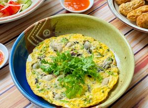 Hình của món Trứng Chiên Hàu.