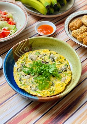 Hình của món Trứng Chiên Hàu.