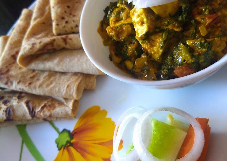 Recipe of Homemade Paneer Makhan Palak