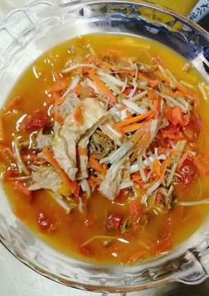 山茶茸炒豆皮紅蘿蔔 的食譜成品照片