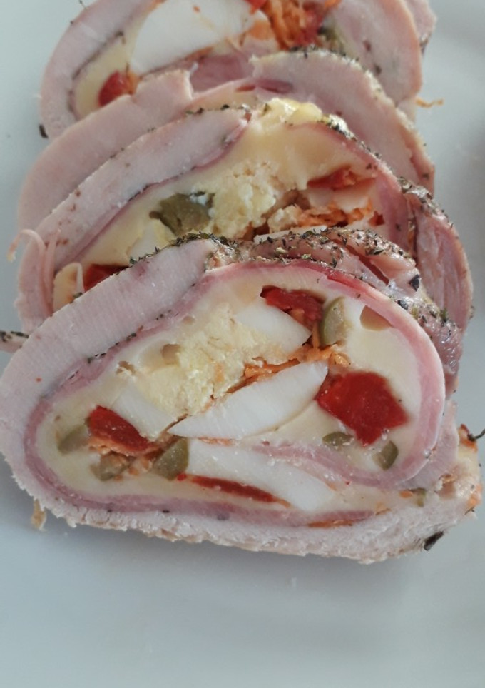 Una foto de Arrollado de pollo 😋
