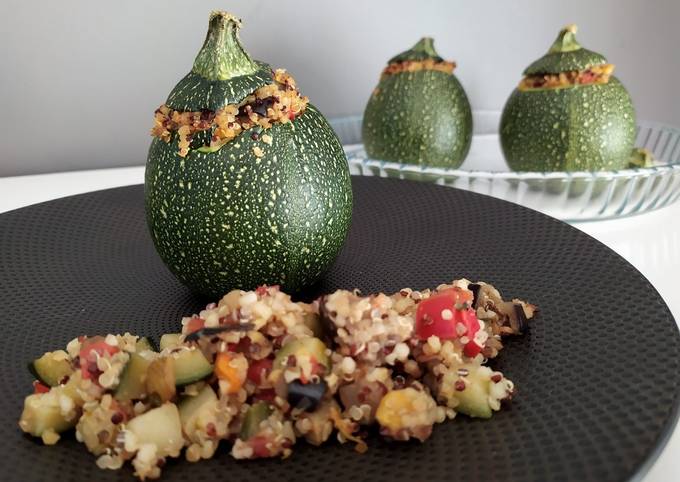 Recette de Super Rapide Fait Maison Courgettes farcies au quinoa – IG Bas