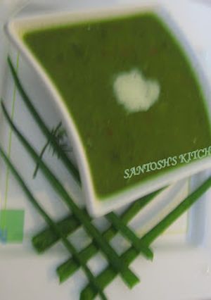 A picture of Palak soup.