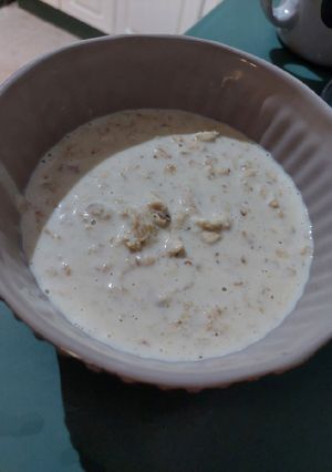 Una foto de Porridge proteico limón-jengibre