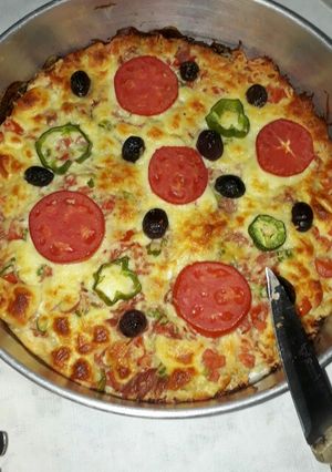 صورة لوصفة البيتزا