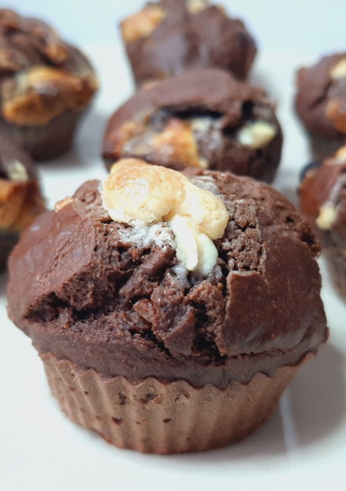Una foto de Muffins de chocolate s/azúcar