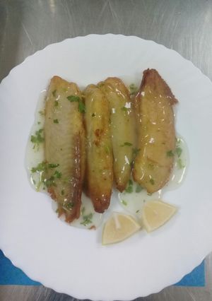 A picture of Baked fish fillet in lemon butter sauce. #AuthorMarathon.