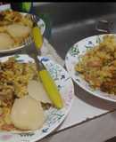 Arroz de cerdo con chorizo (kalandrie)