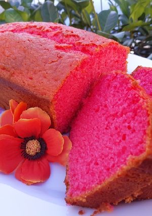 Una foto de Bizcochuelo de gelatina de frambuesa_