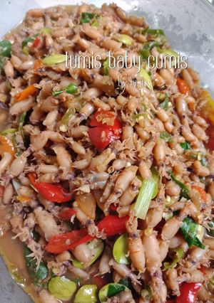 Foto resep Tumis Baby Cumi Asin, pedas nampol