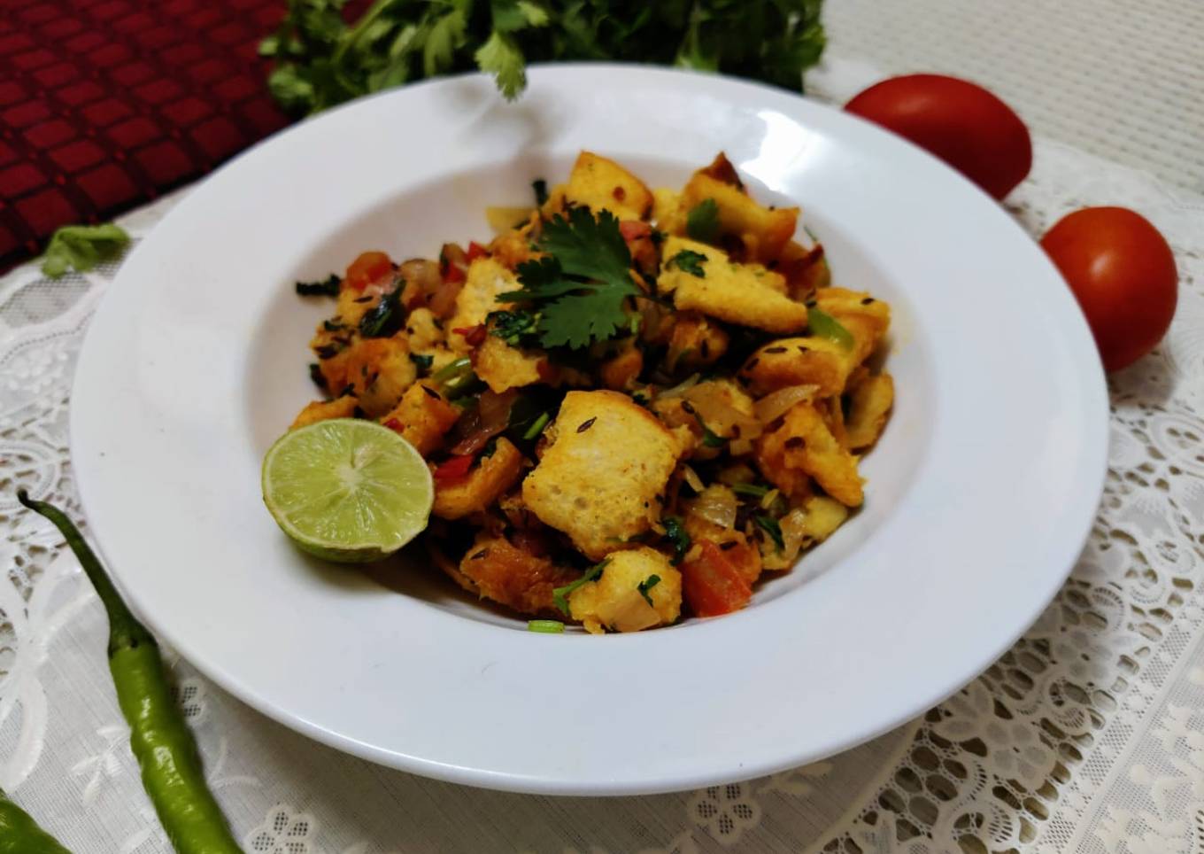 Left Bread Upma