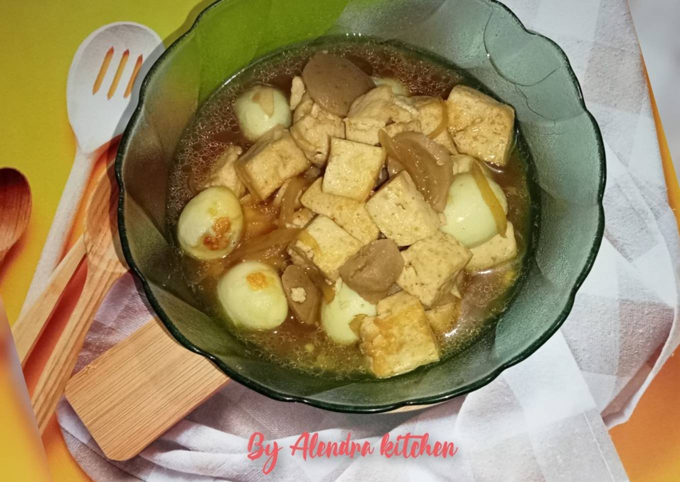 Tahu cina kuah tiram