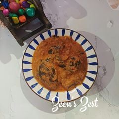 A picture of Gutti Vankaya Curry - Andhra Style Masala Brinjal Curry.