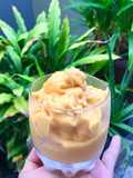 ผลไม้ปั่นแบบไม่อ้วนจ้าา 💗🥭 (มะม่วง+โยเกิร์ตสตอร์เบอร์รี่)