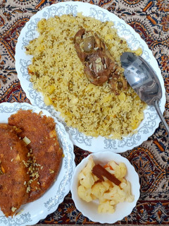 عکسی از دستور دمپخت ماش و ماهیچه 🍗