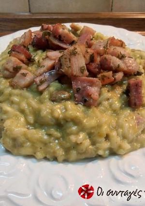 Φωτογραφία της συνταγής Risotto με κουκιά, σύγκλινο και φασκόμηλο