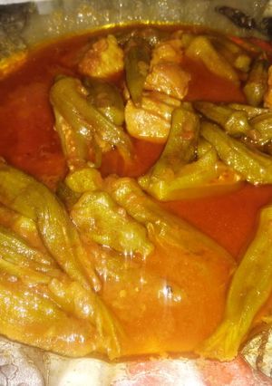 عکسی از دستور خورشت بامیه