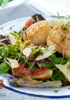 干貝溫沙拉 Salade tiède 的食譜成品照片