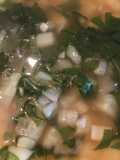 Sopa de papa con acelgas