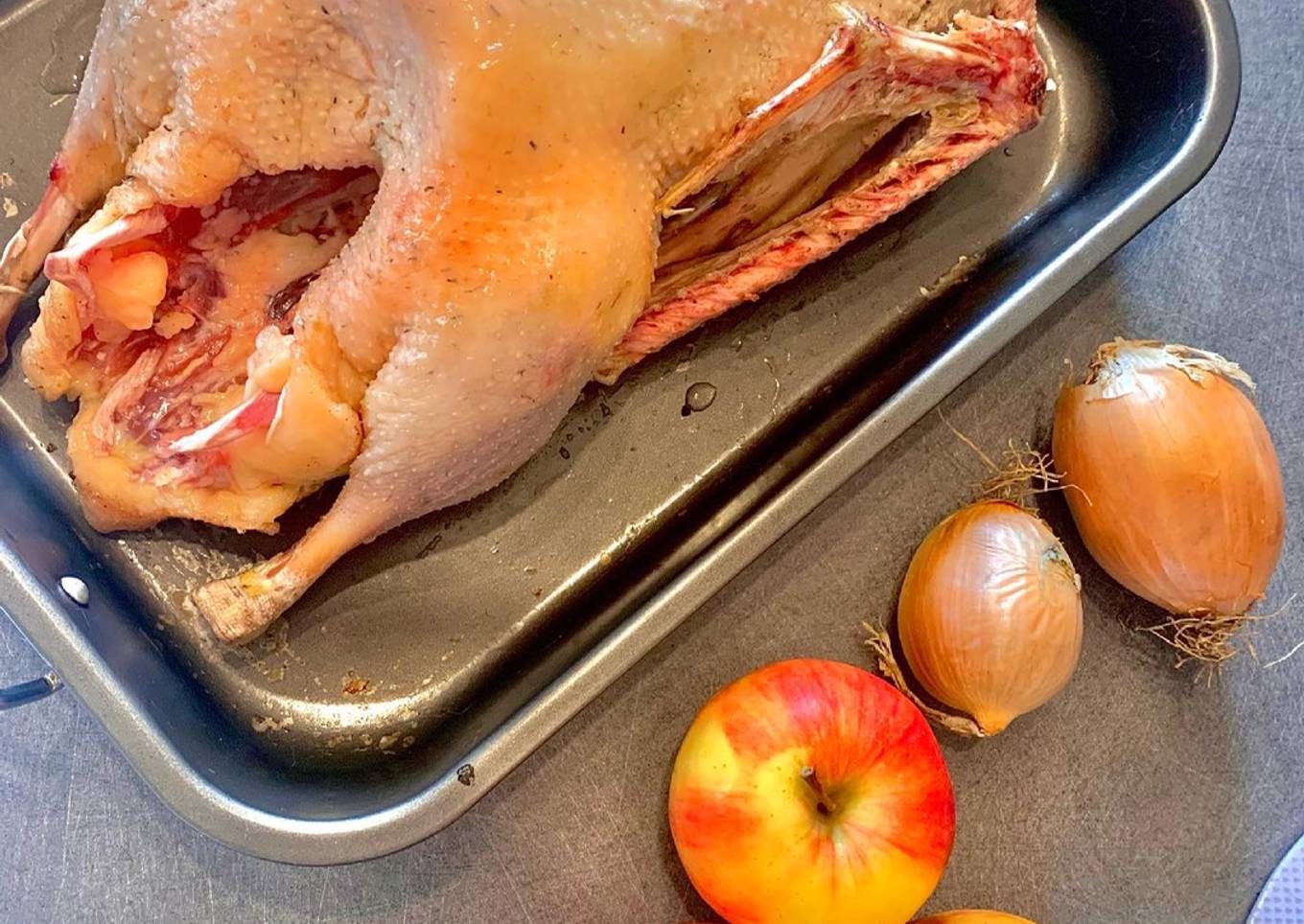 Oie farcie aux pommes