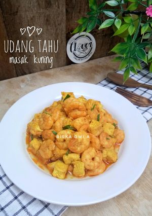Foto resep Udang Tahu Masak Kuning