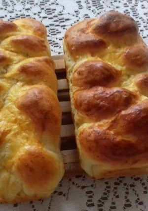 Sós kalács sonkához recept fotója