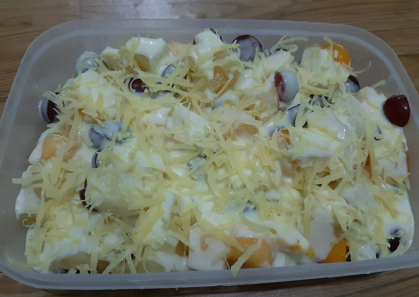 Salad Buah Creamy,Enak &Mudah,wajih dicoba