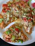 Healthy juniors.... Lauki Uttapam Pizza