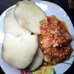 A picture of Yam With Egg Sauce.
