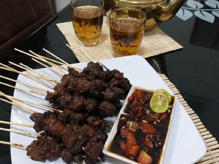 Ternyata begini lho! Bagaimana cara buat Sate Sapi Simple (resep Emmi (mama)) yang menggugah selera