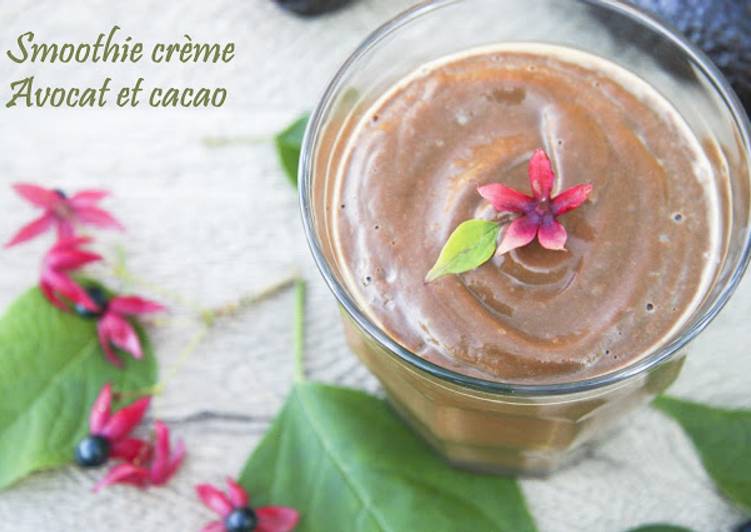 Nos 9 Meilleures Recettes de Smoothie crème à l&#39;avocat et cacao cru