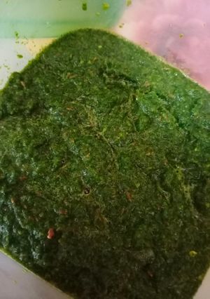 A picture of Hari chutney😋.