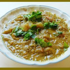 A picture of Mango dal (Mango puli paruppu in tamil).