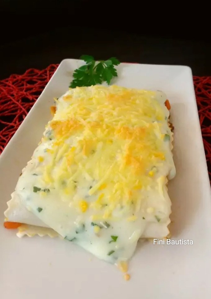 Una foto de Canelones a la boloñesa