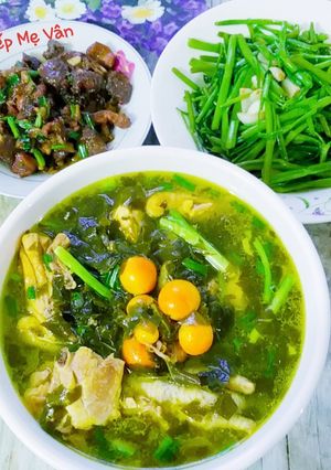 Hình của món Mâm cơm gia đình thời Covid 19.