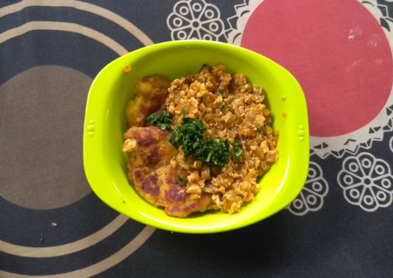Steak Kentang Saos ATom (Ayam Tomat) - MPASI 9 Bulan