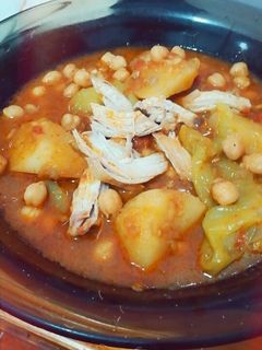 صورة لوصفة حمص بالبطاطا 🍜