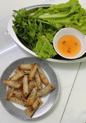 Hình của món Chả ram bắp - thịt ba rọi.