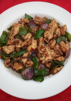 A picture of Black Pepper Chicken 🇨🇳🇮🇳.