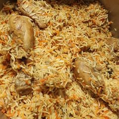Chicken biryani A picture of Chicken biryani.