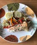Salmón al papillote en airfryer