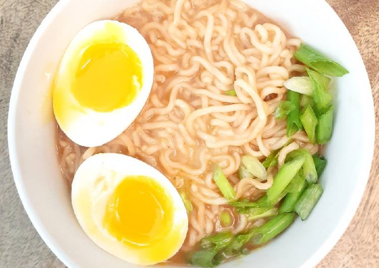 Healthy Recipe of Simple Beef Ramen with Soft Boiled Egg