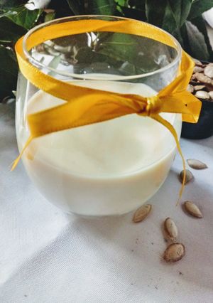 Una foto de Leche de Semillas de Zapallo. Leche Vegana