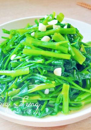 蒜拌空心菜 的食譜成品照片