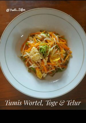 Foto resep Tumis Wortel Toge & Telur