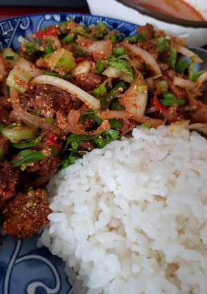 รูปของ ลาบหมูทอด